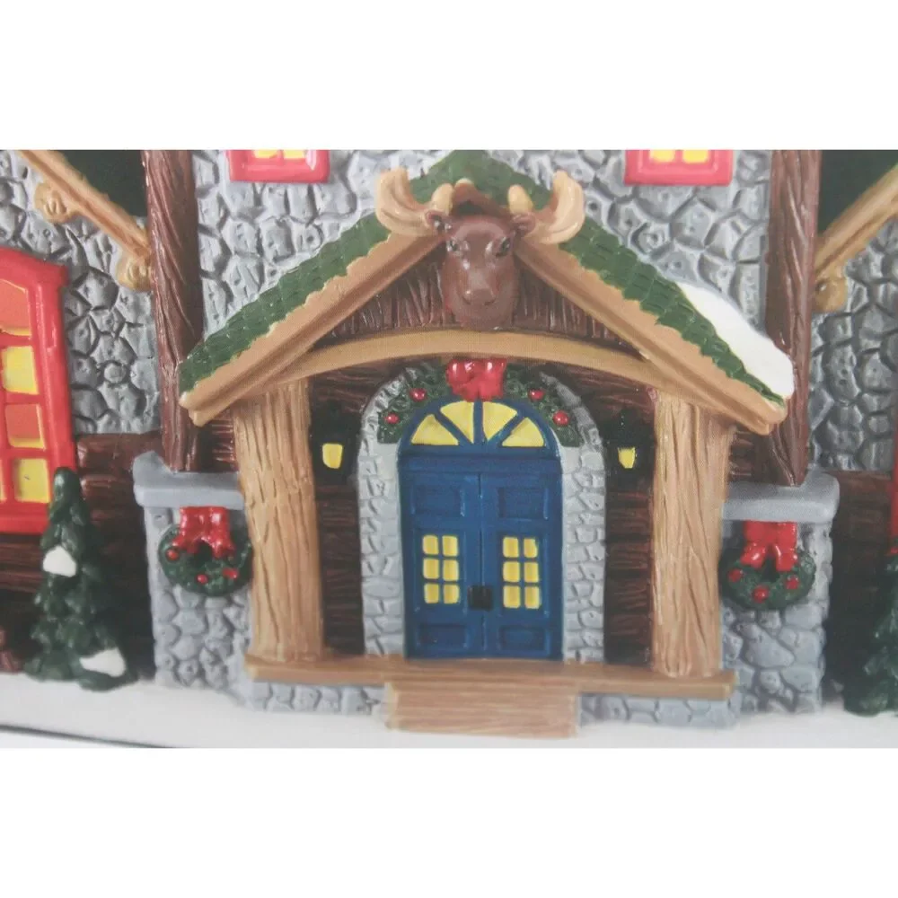 Holiday Time Alpine Lodge Lighted Christmas Village Building
